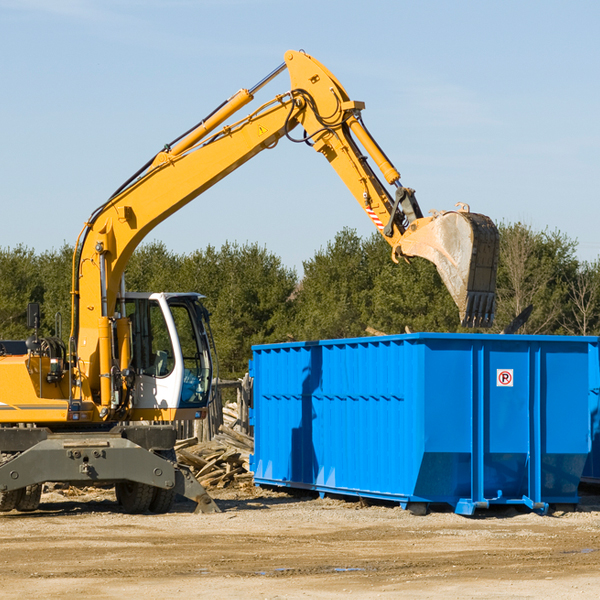 what size residential dumpster rentals are available in Okauchee WI